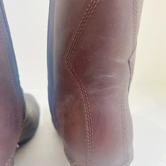 Merrell Emma Brown Leather Mid Calf Boots in Brunette Women's Size 7 - Picture 11 of 11